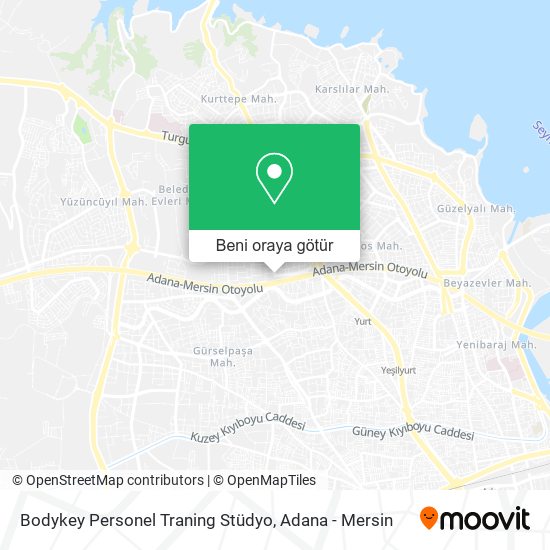 Bodykey Personel Traning Stüdyo harita