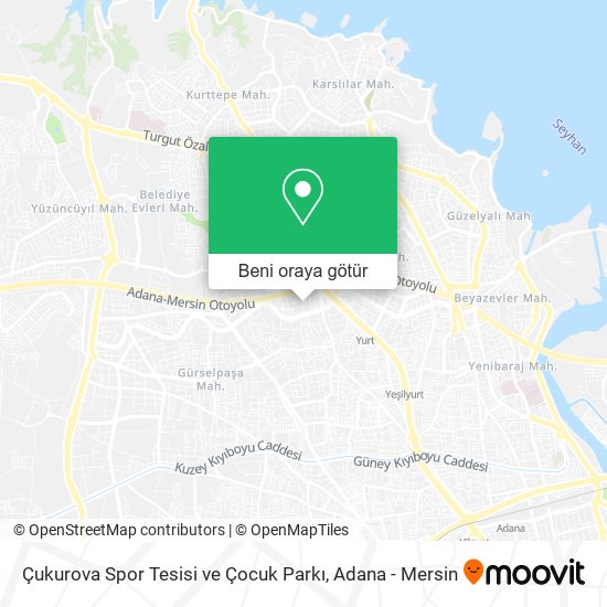 Çukurova Spor Tesisi ve Çocuk Parkı harita
