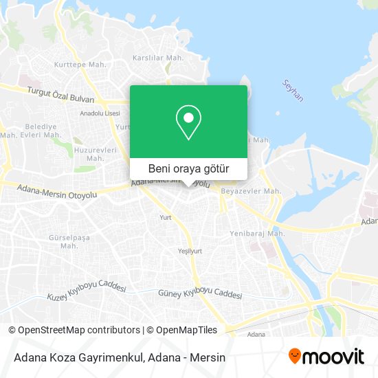 Adana Koza Gayrimenkul harita