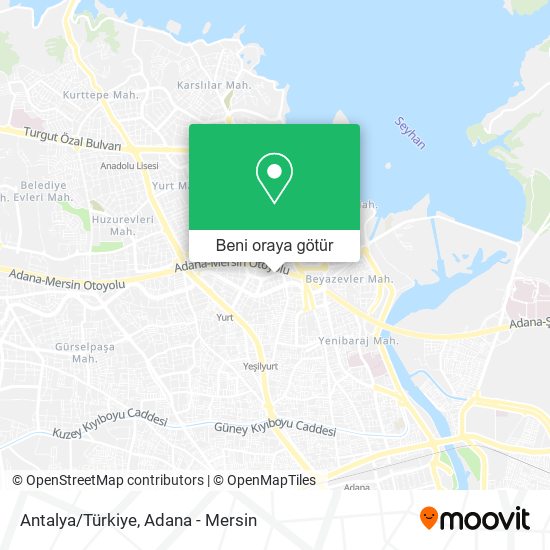Antalya/Türkiye harita