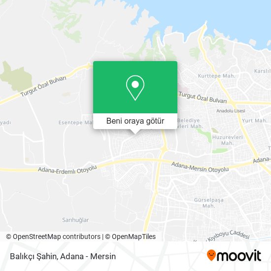 Balıkçı Şahin harita