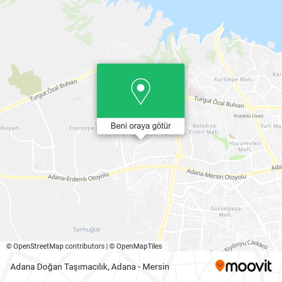 Adana Doğan Taşımacılık harita