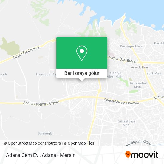Adana Cem Evi harita