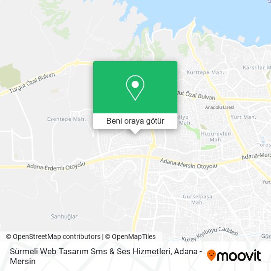 Sürmeli Web Tasarım Sms & Ses Hizmetleri harita