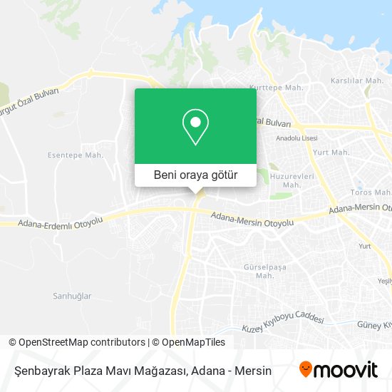Şenbayrak Plaza Mavı Mağazası harita