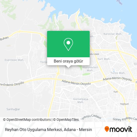 Reyhan Oto Uygulama Merkezi harita