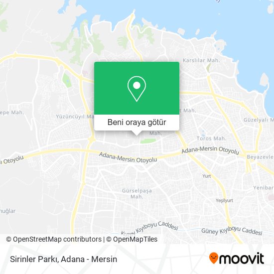 Sirinler Parkı harita