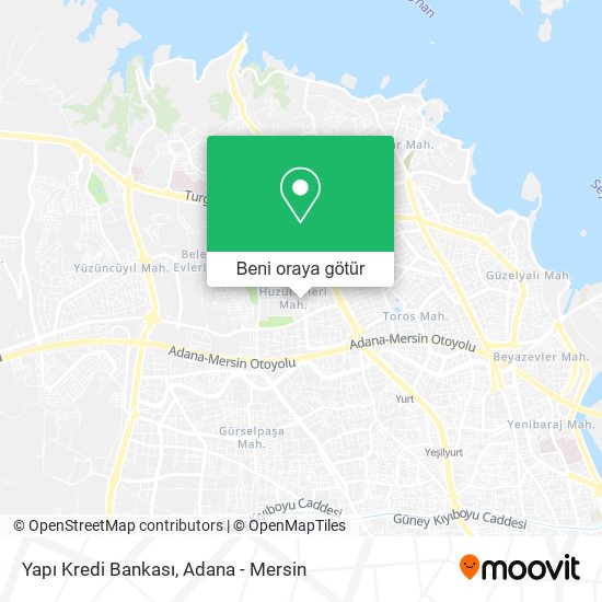 Yapı Kredi Bankası harita