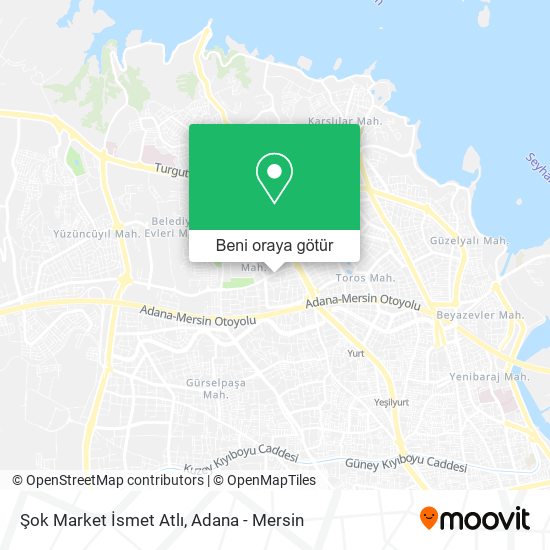 Şok Market İsmet Atlı harita