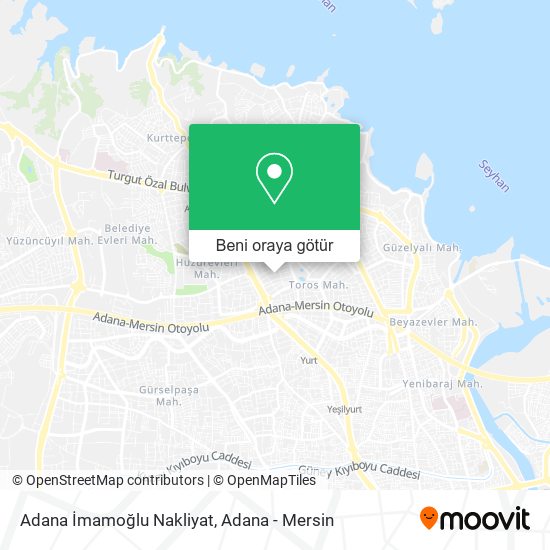 Adana İmamoğlu Nakliyat harita