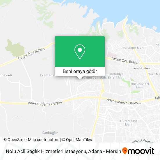 Nolu Acil Sağlık Hizmetleri İstasyonu harita