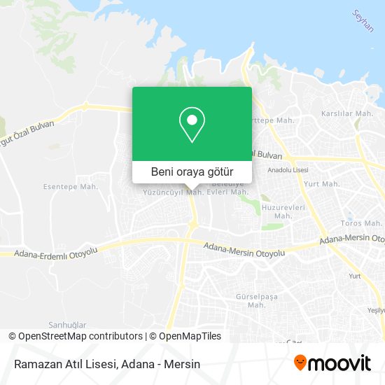 Ramazan Atıl Lisesi harita