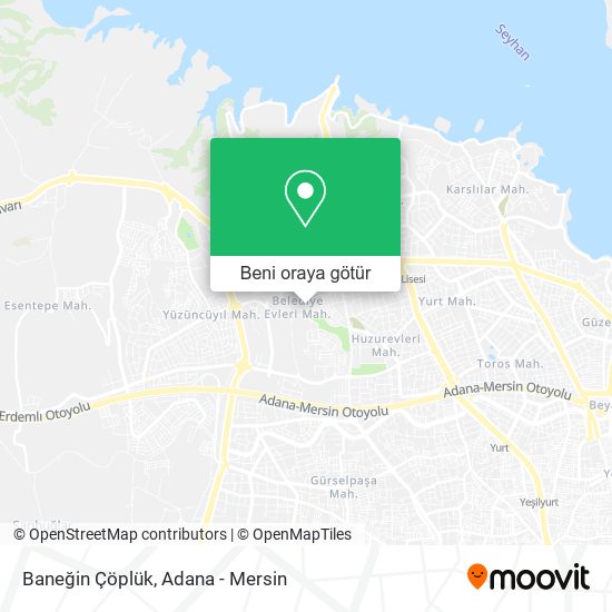 Baneğin Çöplük harita