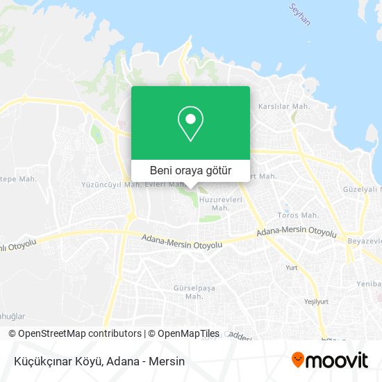 Küçükçınar Köyü harita