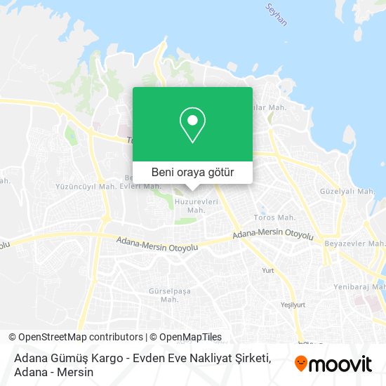 Adana Gümüş Kargo - Evden Eve Nakliyat Şirketi harita