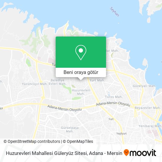 Huzurevleri Mahallesi Güleryüz Sitesi harita