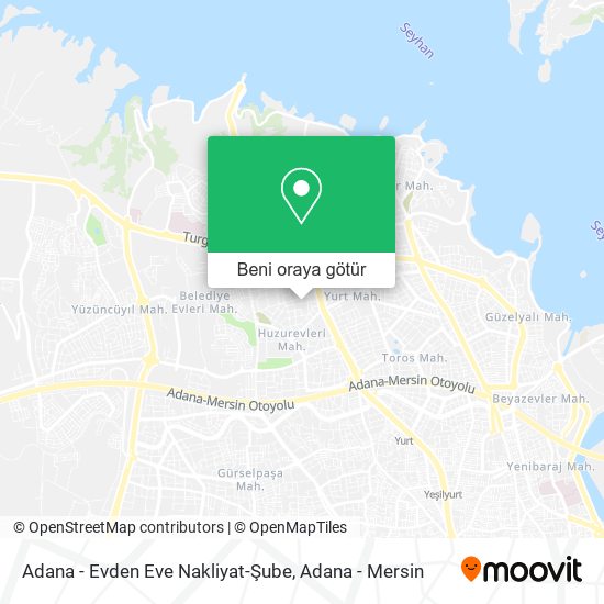 Adana - Evden Eve Nakliyat-Şube harita