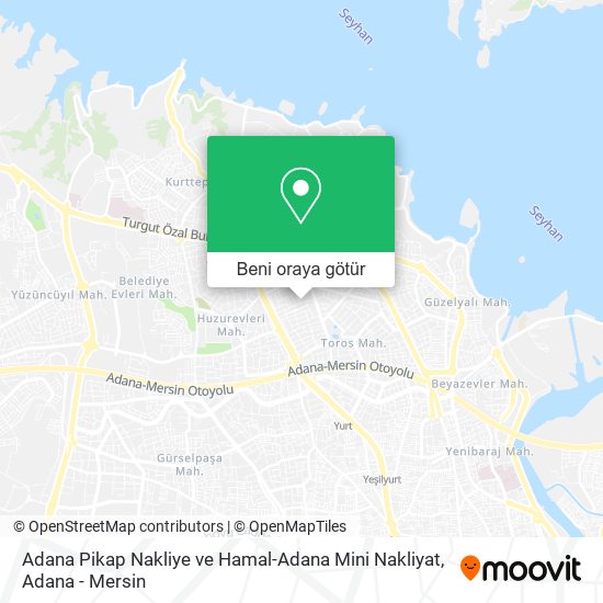 Adana Pikap Nakliye ve Hamal-Adana Mini Nakliyat harita