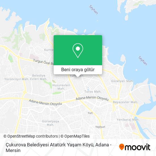 Çukurova Belediyesi Atatürk Yaşam Köyü harita
