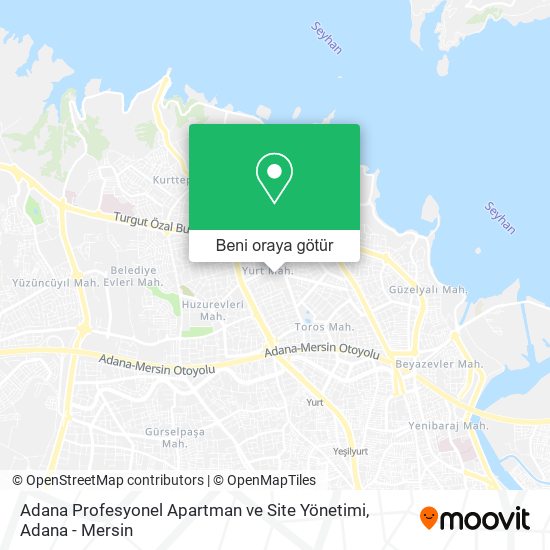 Adana Profesyonel Apartman ve Site Yönetimi harita