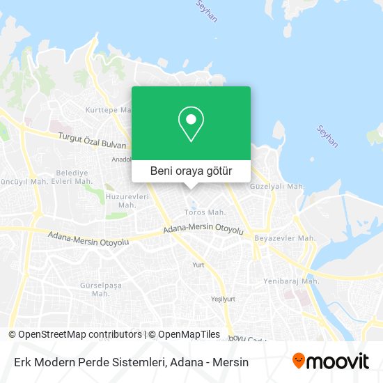 Erk Modern Perde Sistemleri harita