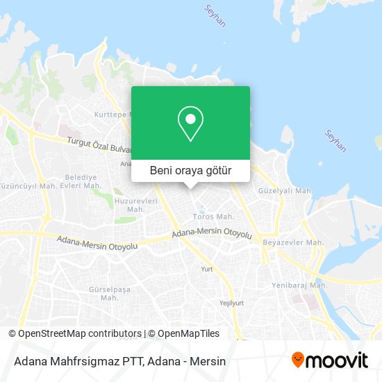 Adana Mahfrsigmaz PTT harita