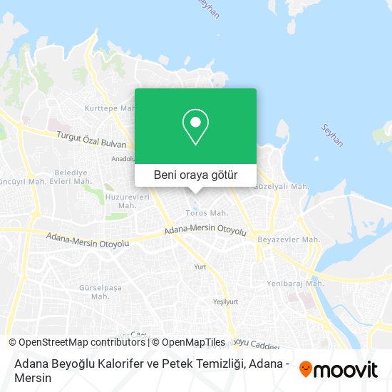 Adana Beyoğlu Kalorifer ve Petek Temizliği harita