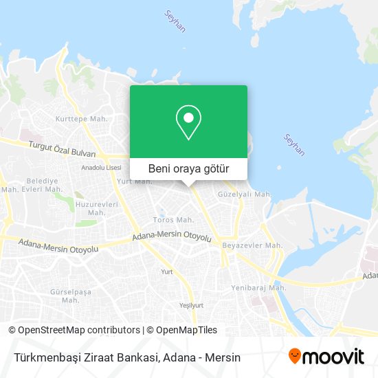 Türkmenbaşi Ziraat Bankasi harita