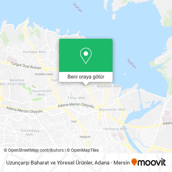Uzunçarşı Baharat ve Yöresel Ürünler harita