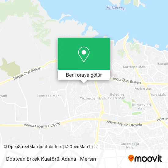 Dostcan Erkek Kuaförü harita