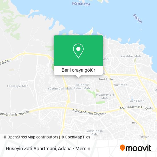 Hüseyin Zati Apartmani harita