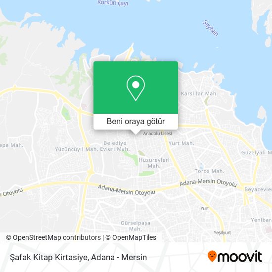 Şafak Kitap Kirtasiye harita