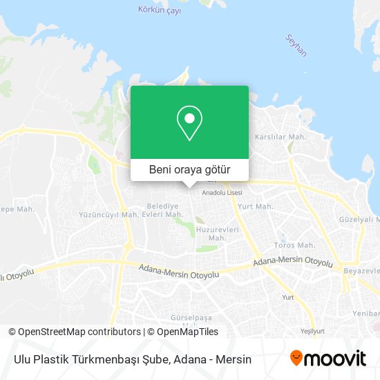 Ulu Plastik Türkmenbaşı Şube harita
