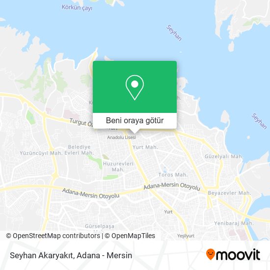 Seyhan Akaryakıt harita