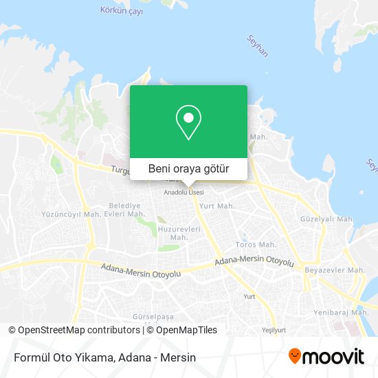 Formül Oto Yikama harita