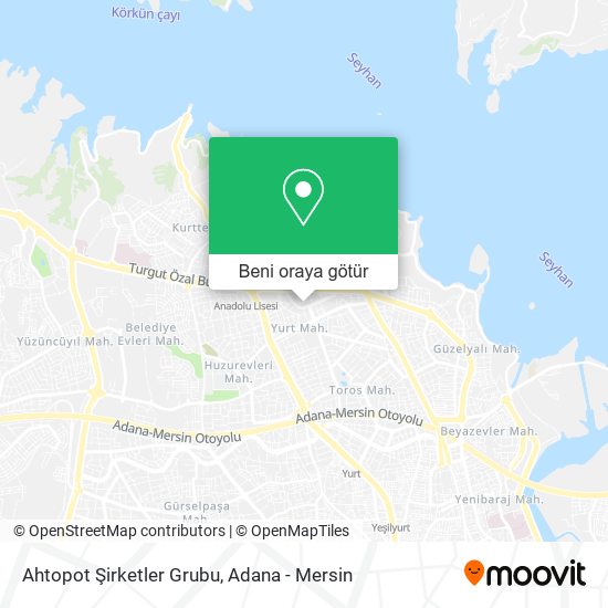 Ahtopot Şirketler Grubu harita