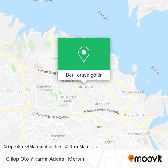 Cillop Oto Yikama harita