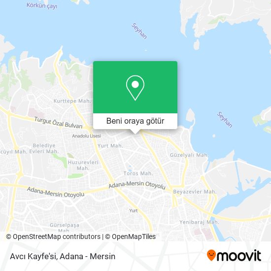 Avcı Kayfe'si harita
