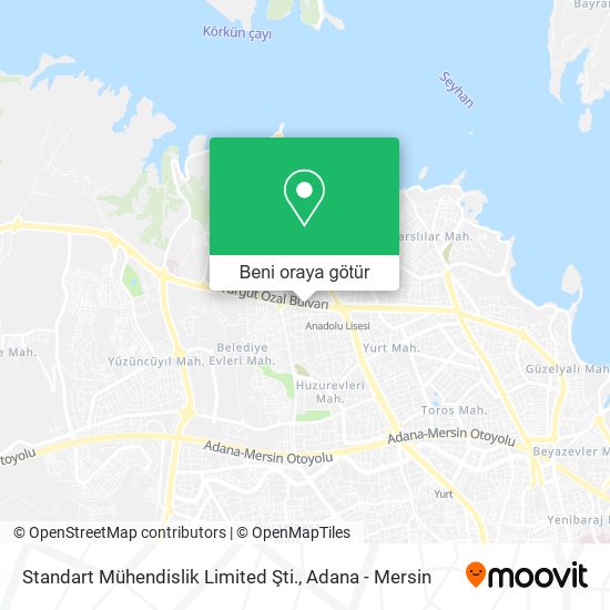Standart Mühendislik Limited Şti. harita