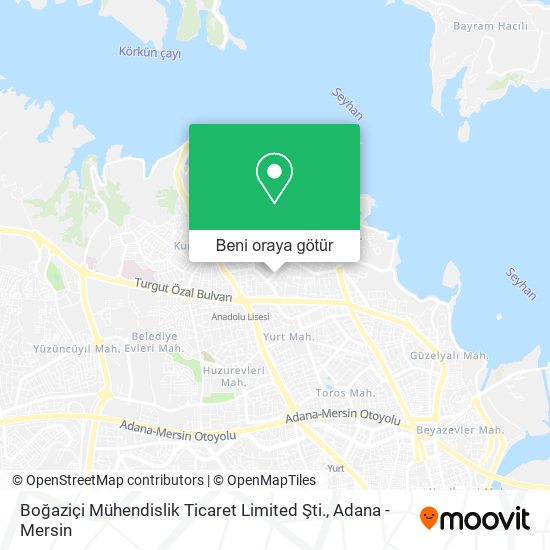 Boğaziçi Mühendislik Ticaret Limited Şti. harita