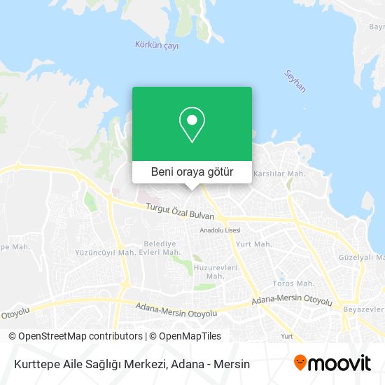 Kurttepe Aile Sağlığı Merkezi harita