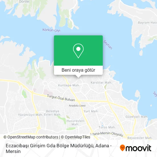 Eczacıbaşı Girişim Gda Bölge Müdürlüğü harita