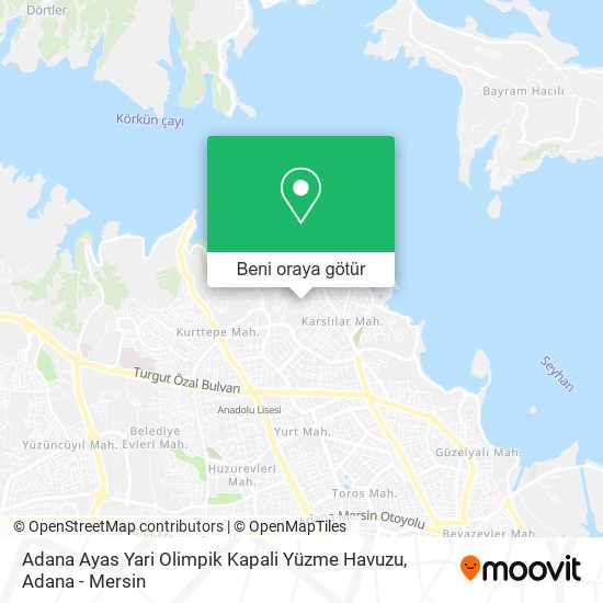 Adana Ayas Yari Olimpik Kapali Yüzme Havuzu harita