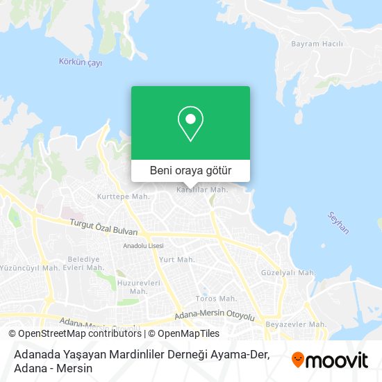 Adanada Yaşayan Mardinliler Derneği Ayama-Der harita