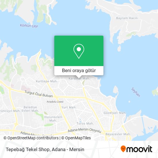 Tepebağ Tekel Shop harita