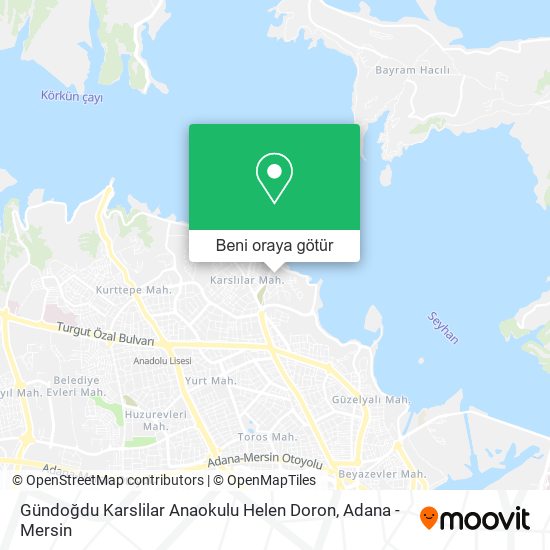 Gündoğdu Karslilar Anaokulu Helen Doron harita