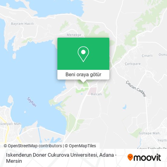 Iskenderun Doner Cukurova Universitesi harita