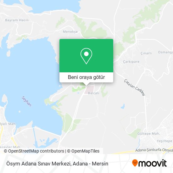 Ösym Adana Sınav Merkezi harita
