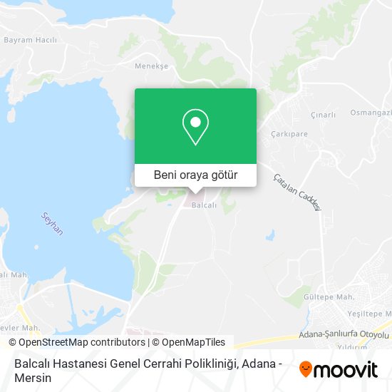 Balcalı Hastanesi Genel Cerrahi Polikliniği harita
