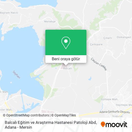 Balcalı Eğitim ve Araştırma Hastanesi Patoloji Abd harita